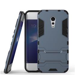 Armor Premium Tactical Grip Kickstand Shockproof Dual Layer Rugged Hard Cover for Vivo Xplay6 - Navy
