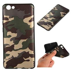 Camouflage Soft TPU Back Cover for vivo Y71(vivo Y71i) - Gold Green