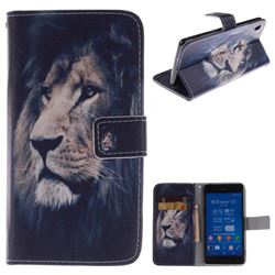Lion Face PU Leather Wallet Case for Sony Xperia Z3