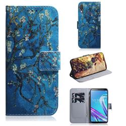 Apricot Tree PU Leather Wallet Case for Asus Zenfone Max Pro (M1) ZB601KL