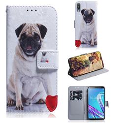 Pug Dog PU Leather Wallet Case for Asus Zenfone Max Pro (M1) ZB601KL