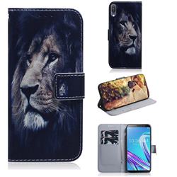 Lion Face PU Leather Wallet Case for Asus Zenfone Max Pro (M1) ZB601KL