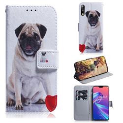 Pug Dog PU Leather Wallet Case for Asus Zenfone Max Pro (M2) ZB631KL