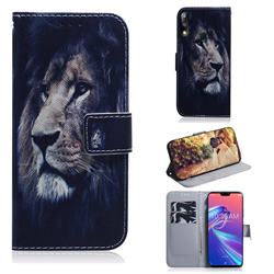 Lion Face PU Leather Wallet Case for Asus Zenfone Max Pro (M2) ZB631KL