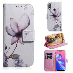Magnolia Flower PU Leather Wallet Case for Asus Zenfone Max Pro (M2) ZB631KL