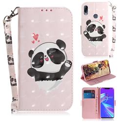 Heart Cat 3D Painted Leather Wallet Phone Case for Asus Zenfone Max (M2) ZB633KL