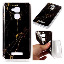 Black Gold Soft TPU Marble Pattern Case for Asus Zenfone 3 Max ZC520TL