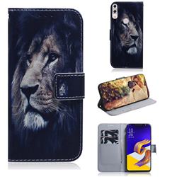 Lion Face PU Leather Wallet Case for Asus Zenfone 5Z ZS620KL