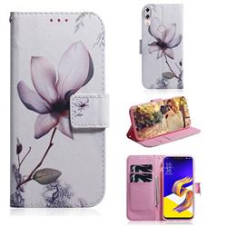 Magnolia Flower PU Leather Wallet Case for Asus Zenfone 5Z ZS620KL