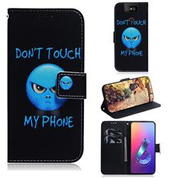 Not Touch My Phone PU Leather Wallet Case for Asus ZenFone 6 (ZS630KL)