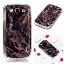 Brown Soft TPU Marble Pattern Phone Case for Samsung Galaxy S3