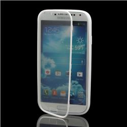 TPU Flip Cover with Transparent PC Screen Cover for Samsung Galaxy S4 i9500 i9502 i9505 - Transparent
