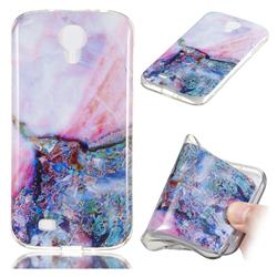 Purple Amber Soft TPU Marble Pattern Phone Case for Samsung Galaxy S4