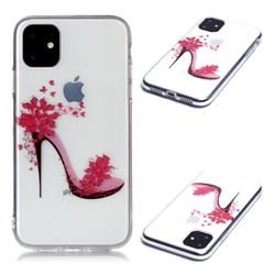 Flower High Heels Super Clear Soft TPU Back Cover for iPhone 11 (6.1 inch)