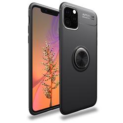 Auto Focus Invisible Ring Holder Soft Phone Case for iPhone 11 (6.1 inch) - Black