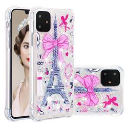 Mirror and Tower Dynamic Liquid Glitter Sand Quicksand Star TPU Case for iPhone 11 (6.1 inch)