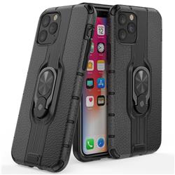 Alita Battle Angel Armor Metal Ring Grip Shockproof Dual Layer Rugged Hard Cover for iPhone 11 (6.1 inch) - Black
