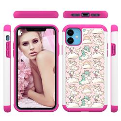 Pink Pony Shock Absorbing Hybrid Defender Rugged Phone Case Cover for iPhone 11 (6.1 inch)