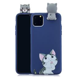 Big Face Cat Soft 3D Climbing Doll Soft Case for iPhone 11 (6.1 inch)