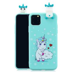 Heart Unicorn Soft 3D Climbing Doll Soft Case for iPhone 11 (6.1 inch)