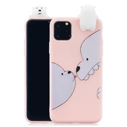 Big White Bear Soft 3D Climbing Doll Soft Case for iPhone 11 (6.1 inch)