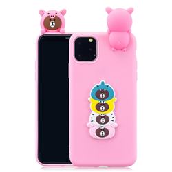 Expression Bear Soft 3D Climbing Doll Soft Case for iPhone 11 (6.1 inch)