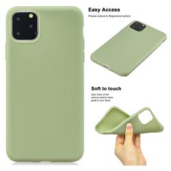 Soft Matte Silicone Phone Cover for iPhone 11 (6.1 inch) - Bean Green