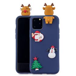 Navy Elk Christmas Xmax Soft 3D Silicone Case for iPhone 11 (6.1 inch)