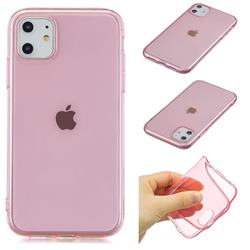 Transparent Jelly Mobile Phone Case for iPhone 11 (6.1 inch) - Pink
