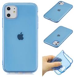 Transparent Jelly Mobile Phone Case for iPhone 11 (6.1 inch) - Baby Blue