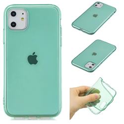 Transparent Jelly Mobile Phone Case for iPhone 11 (6.1 inch) - Green