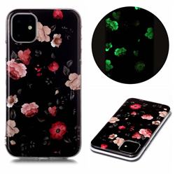 Rose Flower Noctilucent Soft TPU Back Cover for iPhone 11 (6.1 inch)
