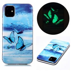 Flying Butterflies Noctilucent Soft TPU Back Cover for iPhone 11 (6.1 inch)