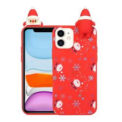 Snowflakes Gloves Christmas Xmax Soft 3D Doll Silicone Case for iPhone 11 (6.1 inch)