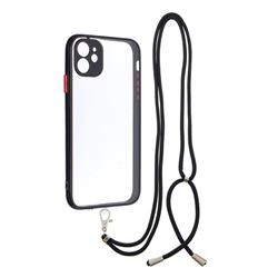 Necklace Cross-body Lanyard Strap Cord Phone Case Cover for iPhone 11 (6.1 inch) - Black