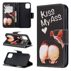 Lovely Pig Ass Leather Wallet Case for iPhone 11