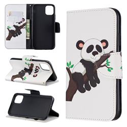 Tree Panda Leather Wallet Case for iPhone 11