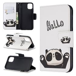 Hello Panda Leather Wallet Case for iPhone 11