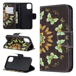 Circle Butterflies Leather Wallet Case for iPhone 11