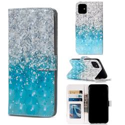 Sea Sand 3D Painted Leather Phone Wallet Case for iPhone 11 (6.1 inch)