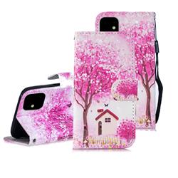Tree House 3D Painted Leather Wallet Phone Case for iPhone 11 (6.1 inch)
