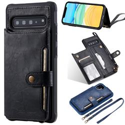 Retro Aristocratic Demeanor Anti-fall Leather Phone Back Cover for iPhone 11 (6.1 inch) - Black