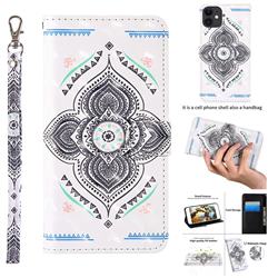 Mandala Totem 3D Painted Leather Wallet Case for iPhone 11 (6.1 inch)