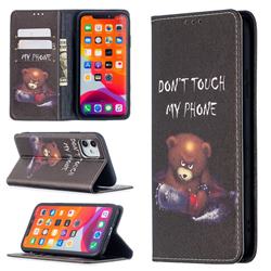 Chainsaw Bear Slim Magnetic Attraction Wallet Flip Cover for iPhone 11 (6.1 inch)