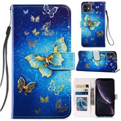 Phnom Penh Butterfly Smooth Leather Phone Wallet Case for iPhone 11 (6.1 inch)