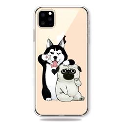 Selfie Dog Clear Varnish Soft Phone Back Cover for iPhone 11 Pro Max (6.5 inch)