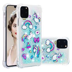Fashion Unicorn Dynamic Liquid Glitter Sand Quicksand Star TPU Case for iPhone 11 Pro Max (6.5 inch)
