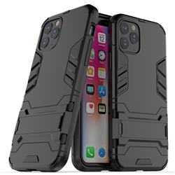 Armor Premium Tactical Grip Kickstand Shockproof Dual Layer Rugged Hard Cover for iPhone 11 Pro Max (6.5 inch) - Black