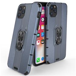 Alita Battle Angel Armor Metal Ring Grip Shockproof Dual Layer Rugged Hard Cover for iPhone 11 Pro Max (6.5 inch) - Blue