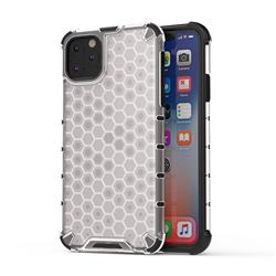 Honeycomb TPU + PC Hybrid Armor Shockproof Case Cover for iPhone 11 Pro Max (6.5 inch) - Transparent